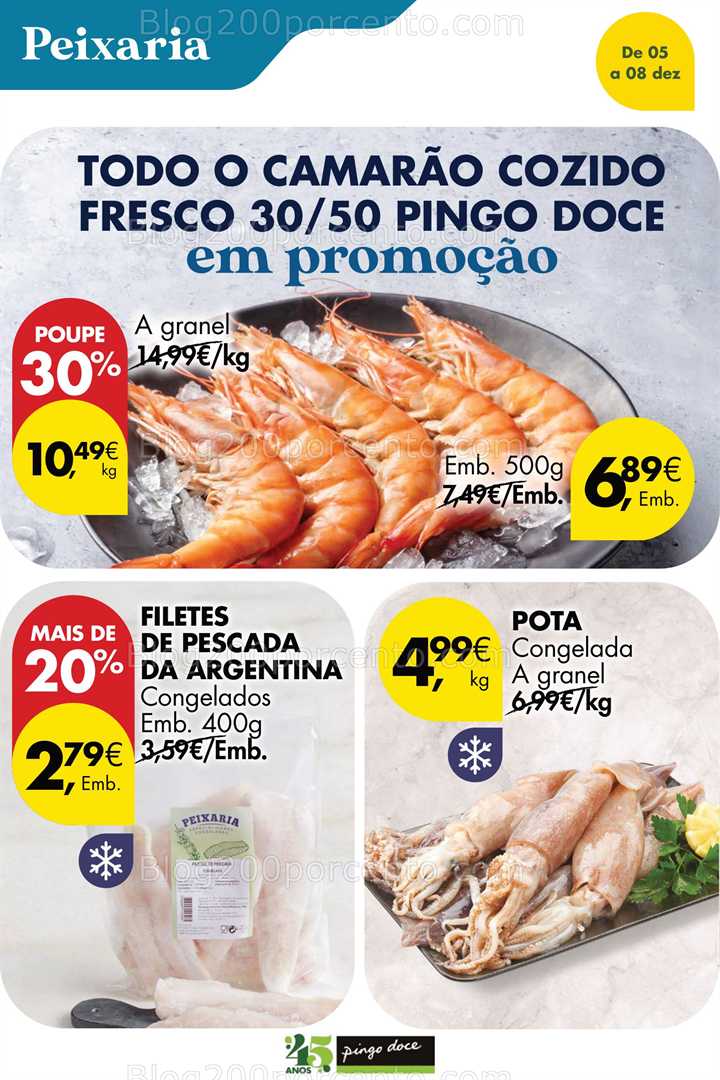 Antevisão Folheto PINGO DOCE Promoções Fim de Semana - 5 a 8 dezembro