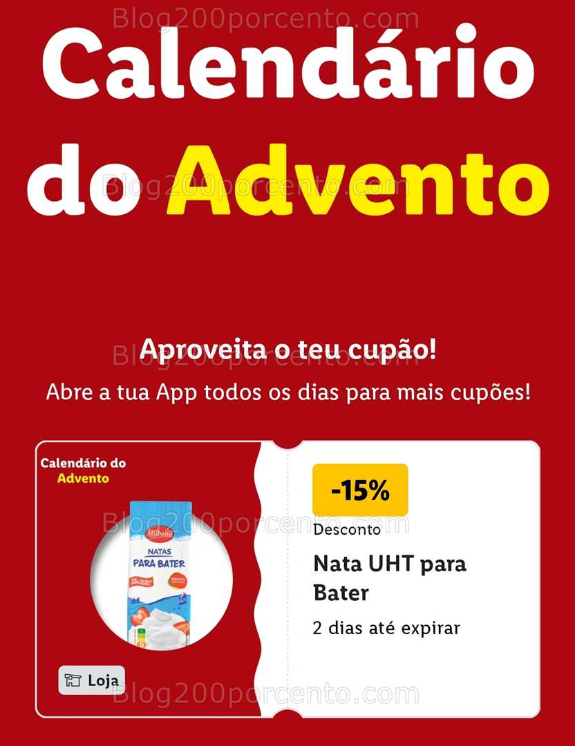 ALERTA - Calendário do Advento LIDL Conheça os descontos - 1 dezembro!