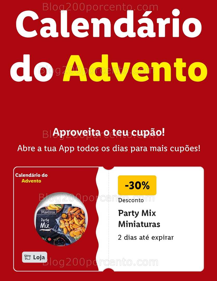 ALERTA - Calendário do Advento LIDL Conheça os descontos - 1 dezembro!