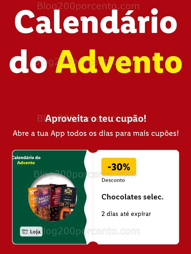 ALERTA - Calendário do Advento LIDL Conheça os descontos - 1 dezembro!