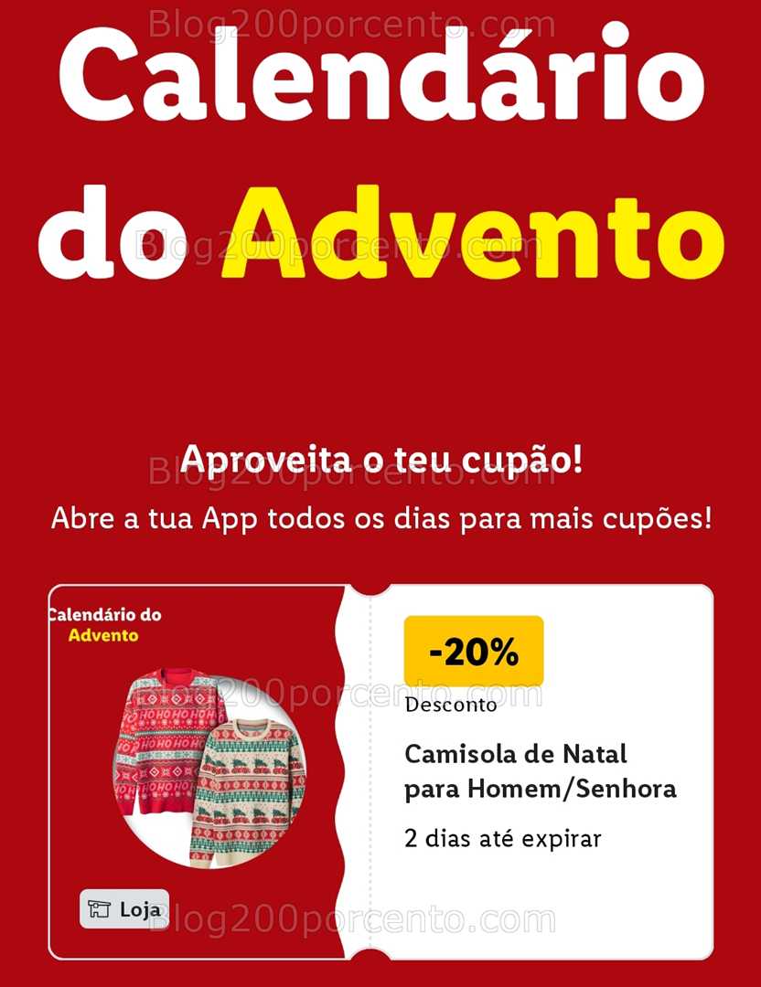 ALERTA - Calendário do Advento LIDL Conheça os descontos - 1 dezembro!