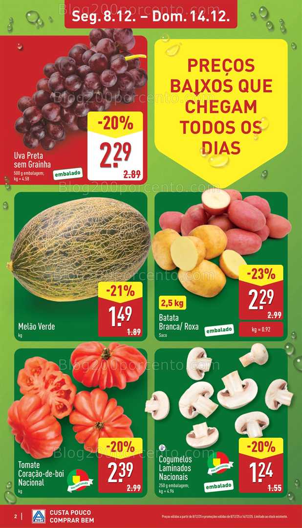 Antevisão Folheto ALDI Promoções de 8 a 14 dezembro