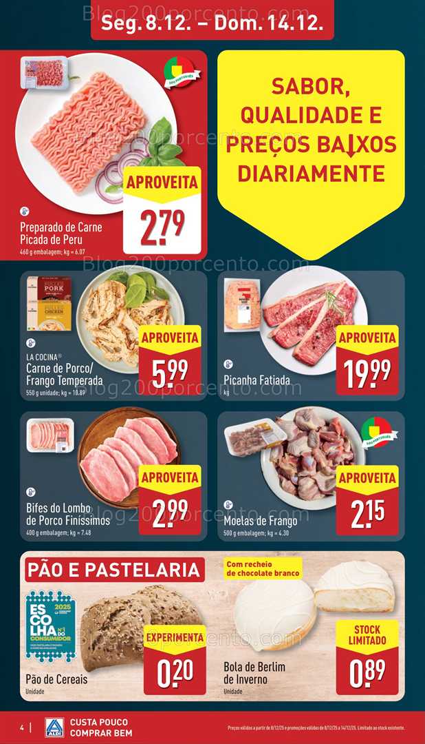 Antevisão Folheto ALDI Promoções de 8 a 14 dezembro