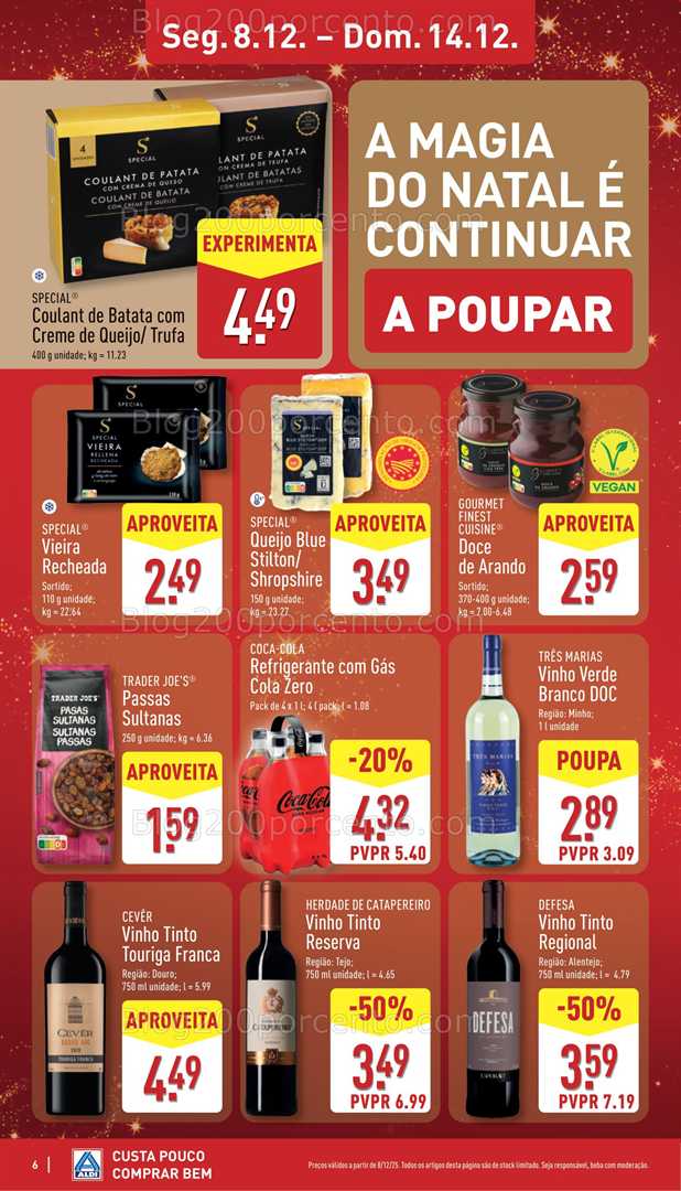 Antevisão Folheto ALDI Promoções de 8 a 14 dezembro