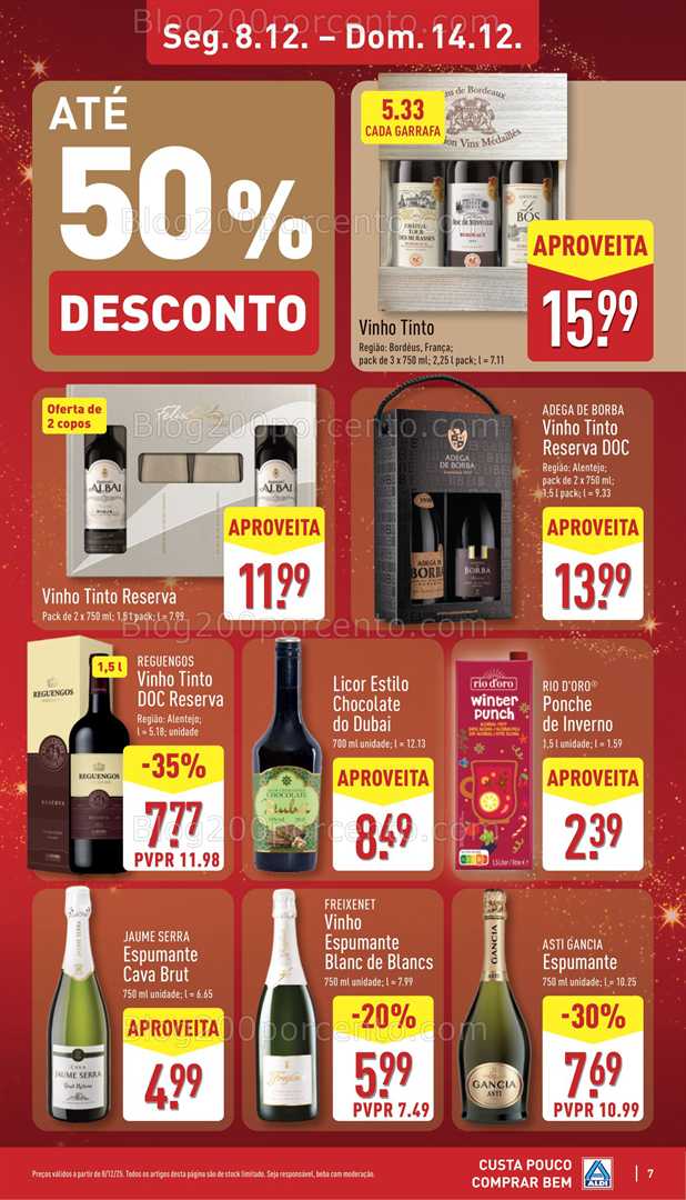 Antevisão Folheto ALDI Promoções de 8 a 14 dezembro
