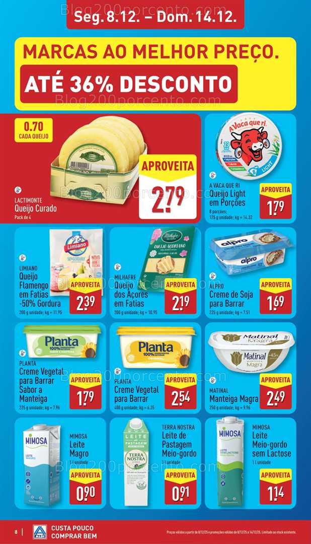 Antevisão Folheto ALDI Promoções de 8 a 14 dezembro