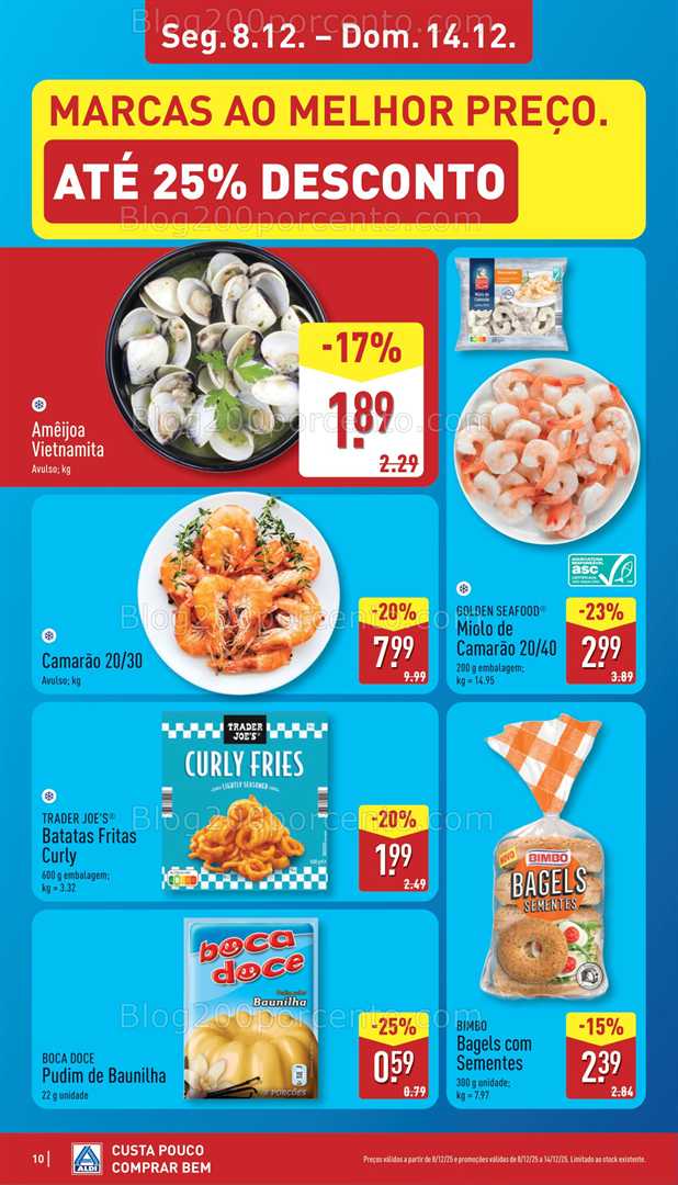 Antevisão Folheto ALDI Promoções de 8 a 14 dezembro