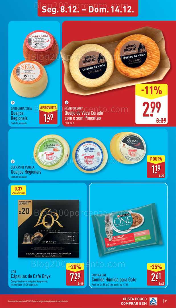 Antevisão Folheto ALDI Promoções de 8 a 14 dezembro