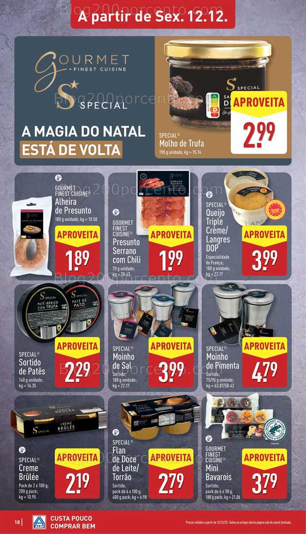 Antevisão Folheto ALDI Promoções de 8 a 14 dezembro