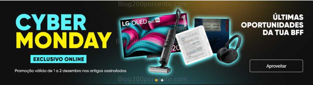 Alerta - CYBER MONDAY Só Hoje descontos extra online em centenas de lojas!