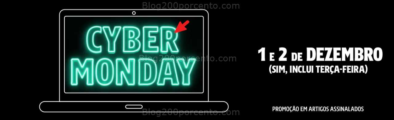 Alerta - CYBER MONDAY Só Hoje descontos extra online em centenas de lojas!