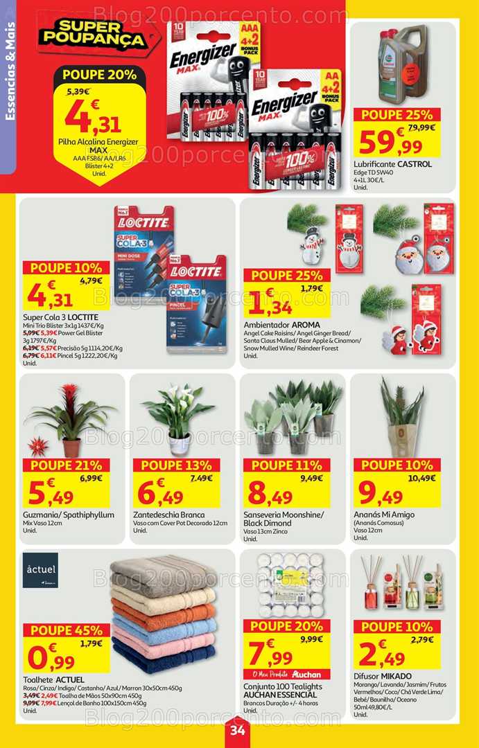 Antevisão Folheto AUCHAN Super Poupança Promoções de 11 a 17 dezembro