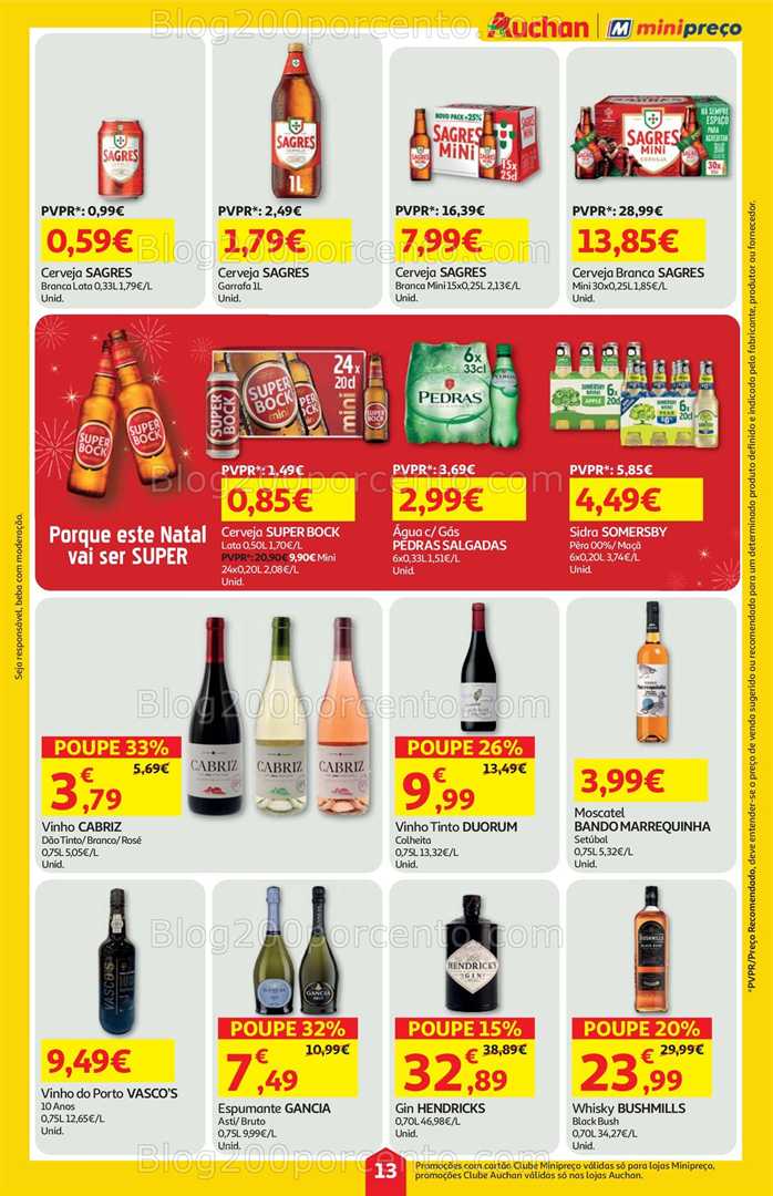 Antevisão Folheto AUCHAN - MINIPREÇO Promoções de 4 a 10 dezembro