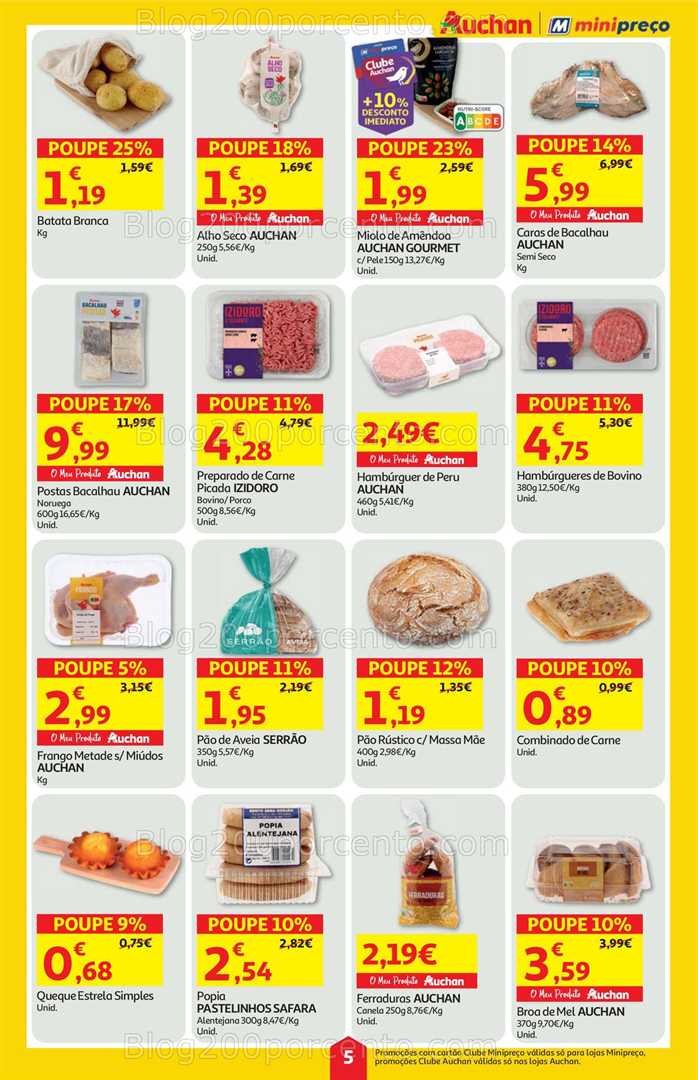 Antevisão Folheto AUCHAN - MINIPREÇO Promoções de 4 a 10 dezembro