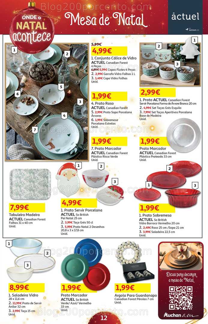 Antevisão Folheto AUCHAN Natal Promoções de 5 a 24 dezembro