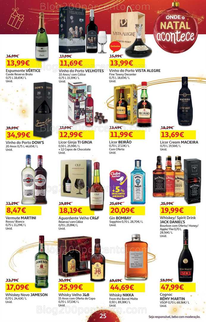 Antevisão Folheto AUCHAN Natal Promoções de 5 a 24 dezembro