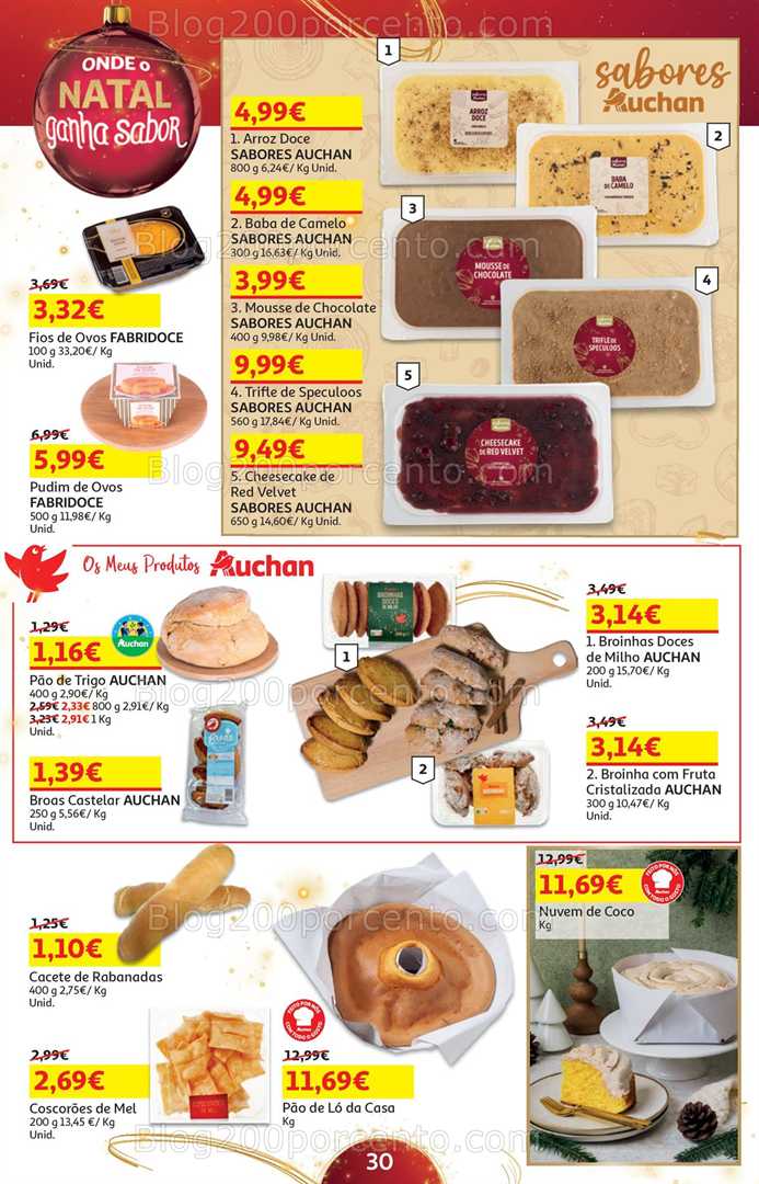 Antevisão Folheto AUCHAN Natal Promoções de 5 a 24 dezembro