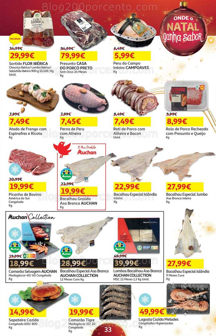 Antevisão Folheto AUCHAN Natal Promoções de 5 a 24 dezembro
