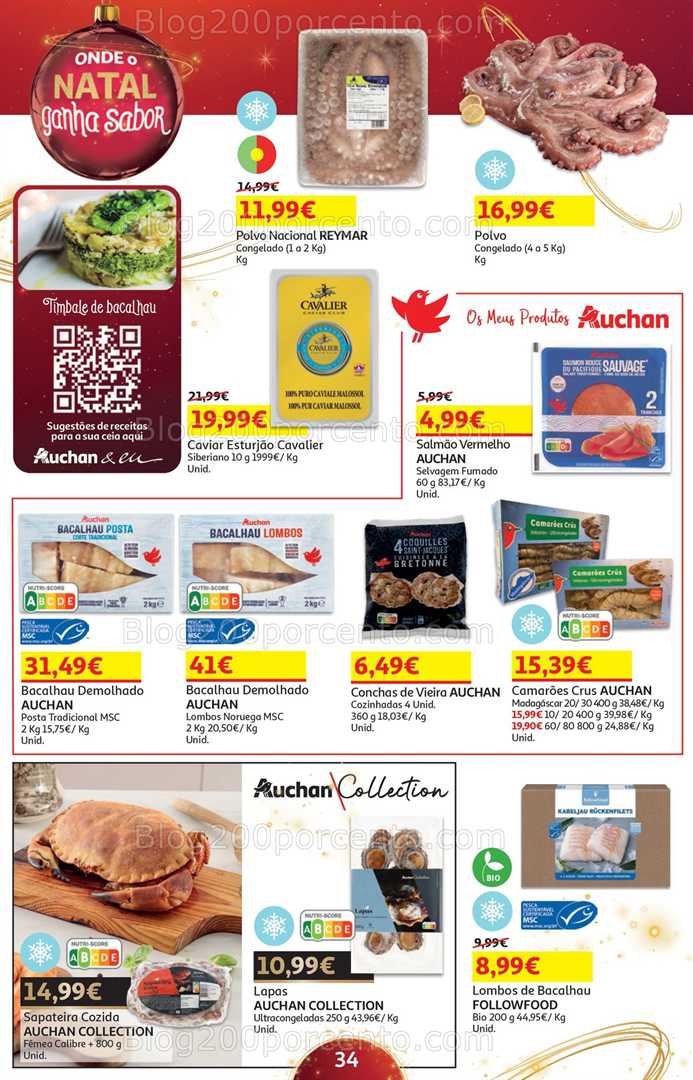 Antevisão Folheto AUCHAN Natal Promoções de 5 a 24 dezembro