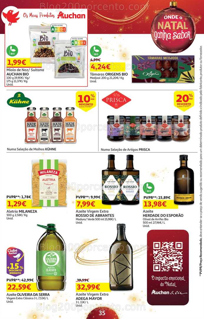Antevisão Folheto AUCHAN Natal Promoções de 5 a 24 dezembro