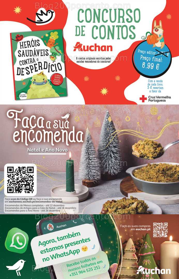 Antevisão Folheto AUCHAN Natal Promoções de 5 a 24 dezembro