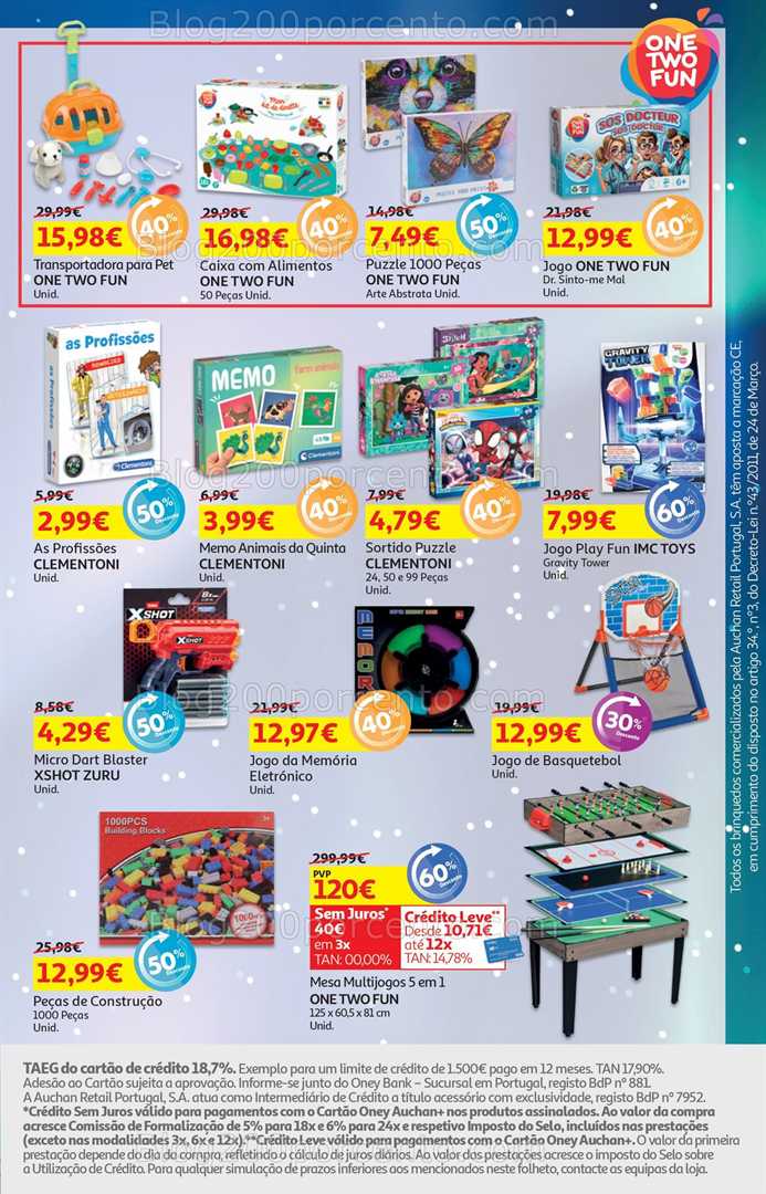 Antevisão Folheto AUCHAN Natal Promoções de 5 a 24 dezembro