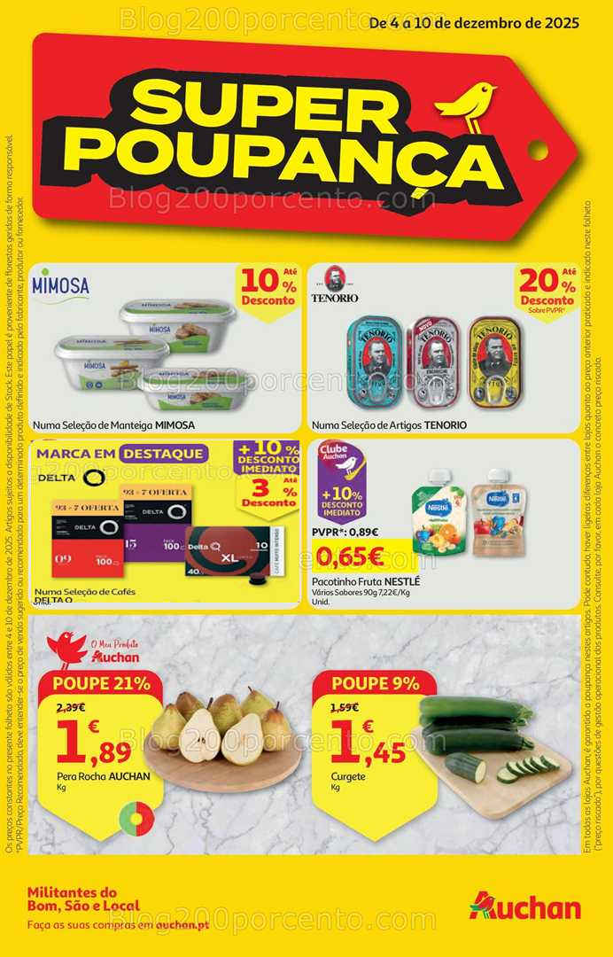 Antevisão Folheto AUCHAN Super Promoções Promoções de 4 a 10 dezembro