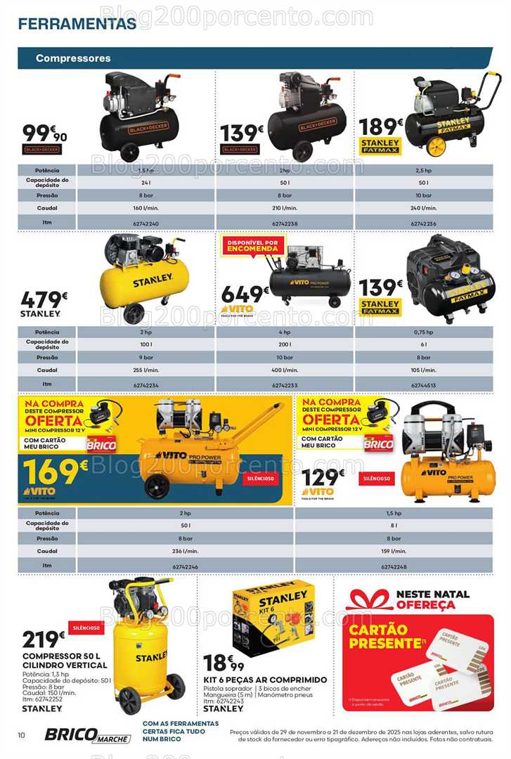 Antevisão Folheto BRICOMARCHÉ Aquecimento Promoções de 29 novembro a 21 dezembro