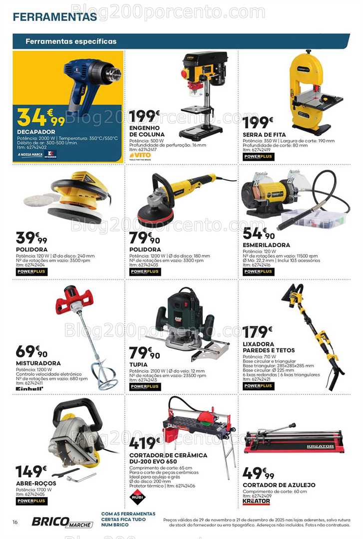 Antevisão Folheto BRICOMARCHÉ Aquecimento Promoções de 29 novembro a 21 dezembro