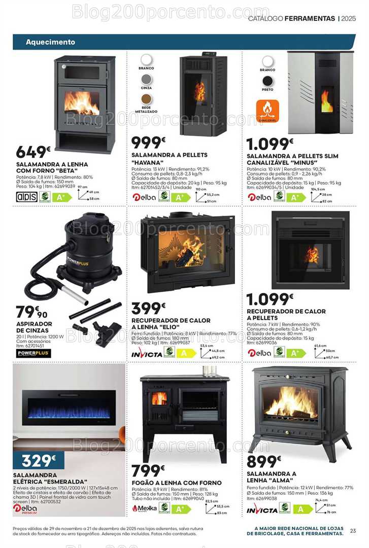 Antevisão Folheto BRICOMARCHÉ Aquecimento Promoções de 29 novembro a 21 dezembro