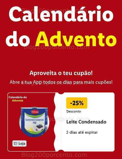 ALERTA - Calendário do Advento LIDL Conheça os descontos - 1 dezembro!