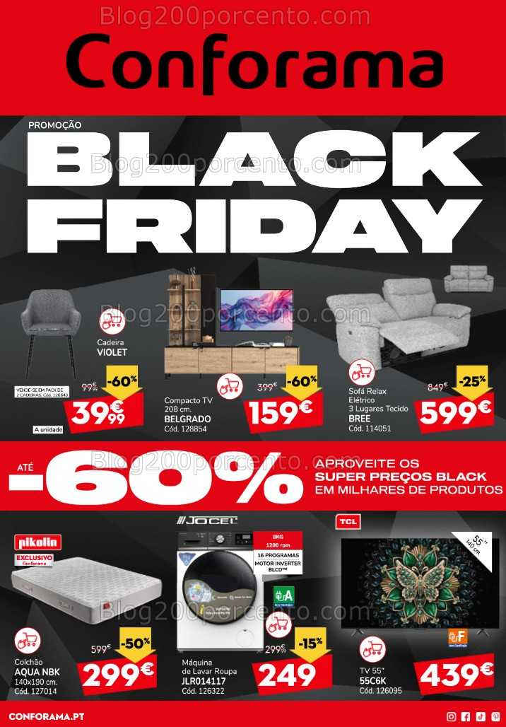 Antevisão Folheto CONFORAMA Promoções de 28 novembro a 3 dezembro