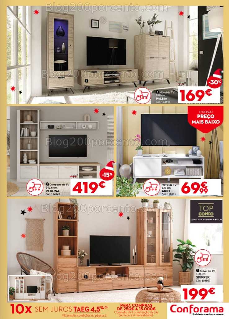 Antevisão Folheto CONFORAMA Natal Promoções Promoções de 4 a 31 dezembro
