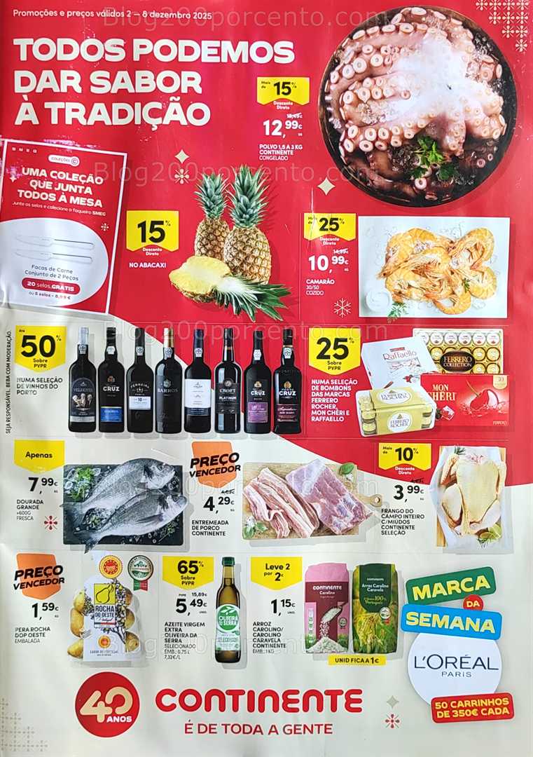 Antevisão Folheto CONTINENTE Promoções de 2 a 8 dezembro