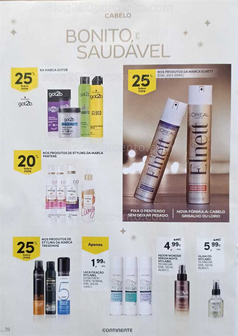 Antevisão Folheto CONTINENTE Beleza Promoções de 9 a 31 dezembro