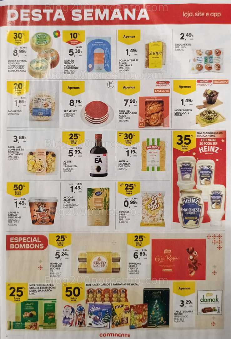 Antevisão Folheto CONTINENTE Promoções Fim de Semana - 5 a 8 dezembro