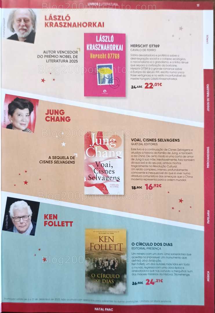 Antevisão Folheto FNAC Natal Livros e Entretenimento Promoções até 31 dezembro