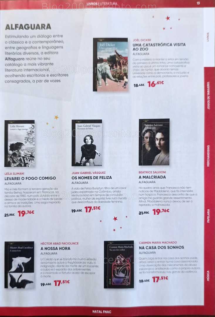 Antevisão Folheto FNAC Natal Livros e Entretenimento Promoções até 31 dezembro