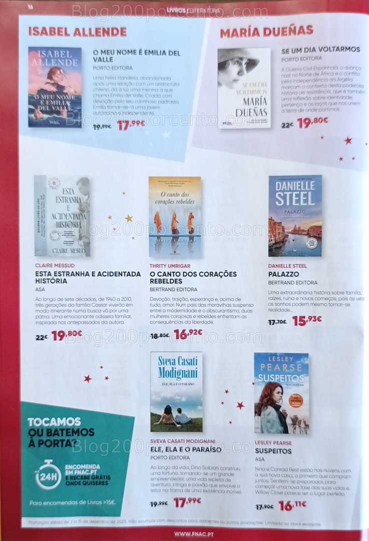 Antevisão Folheto FNAC Natal Livros e Entretenimento Promoções até 31 dezembro