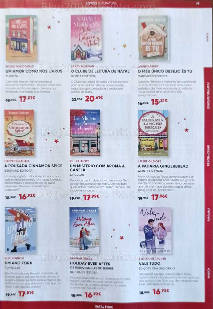 Antevisão Folheto FNAC Natal Livros e Entretenimento Promoções até 31 dezembro