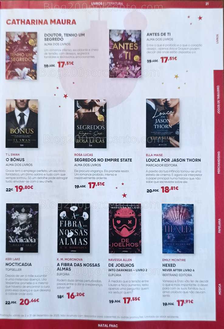 Antevisão Folheto FNAC Natal Livros e Entretenimento Promoções até 31 dezembro