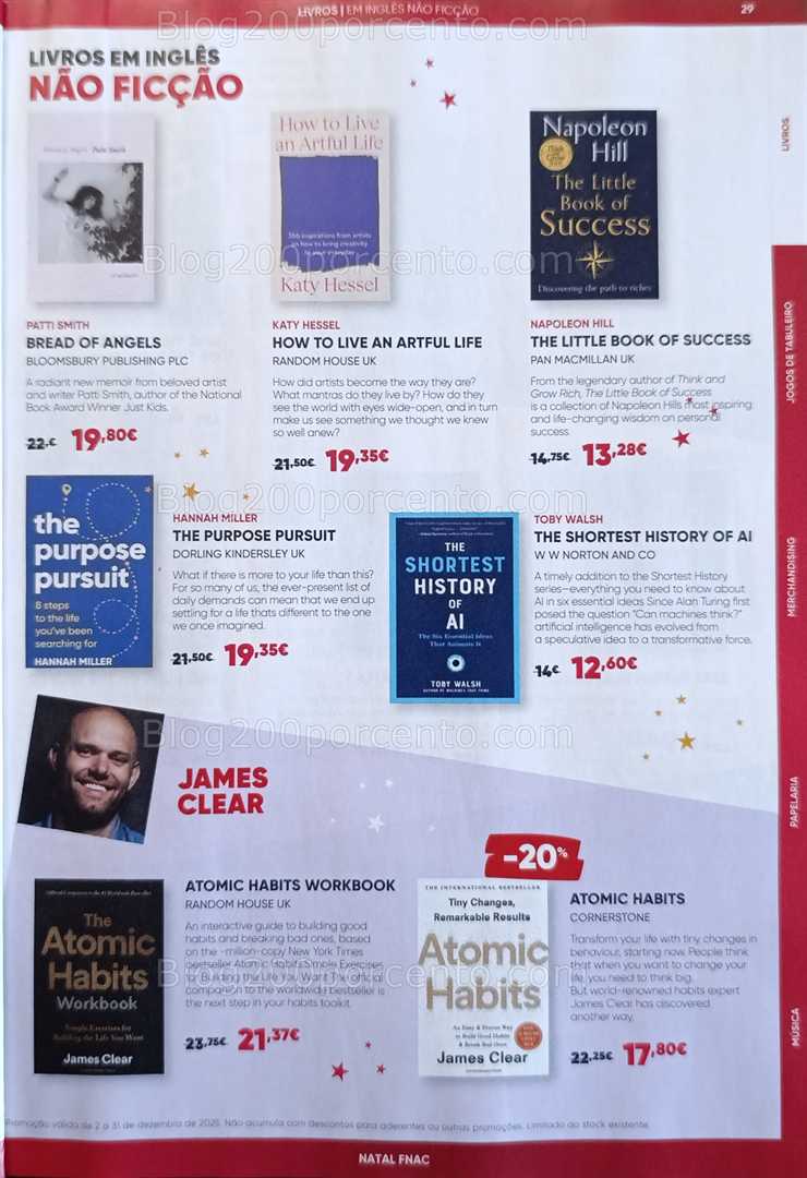 Antevisão Folheto FNAC Natal Livros e Entretenimento Promoções até 31 dezembro