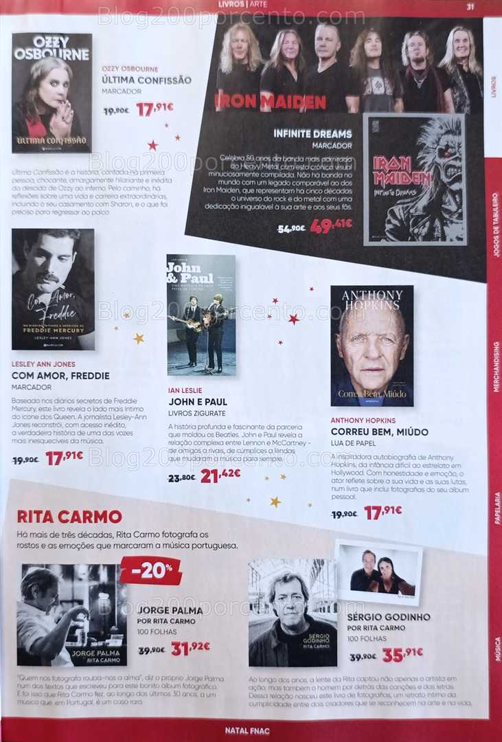 Antevisão Folheto FNAC Natal Livros e Entretenimento Promoções até 31 dezembro