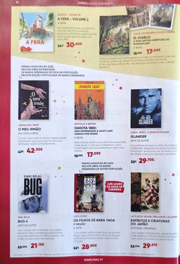 Antevisão Folheto FNAC Natal Livros e Entretenimento Promoções até 31 dezembro