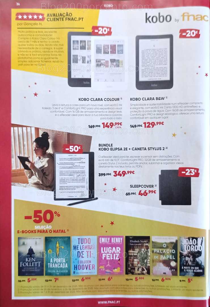 Antevisão Folheto FNAC Natal Livros e Entretenimento Promoções até 31 dezembro