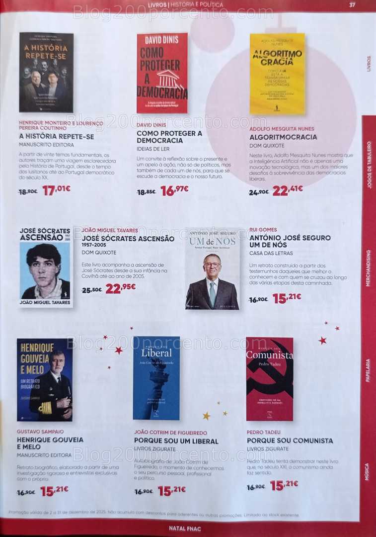 Antevisão Folheto FNAC Natal Livros e Entretenimento Promoções até 31 dezembro