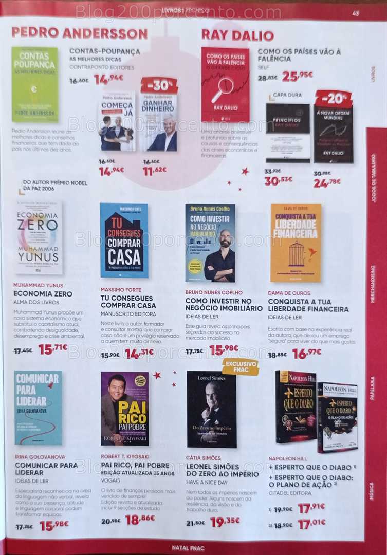Antevisão Folheto FNAC Natal Livros e Entretenimento Promoções até 31 dezembro