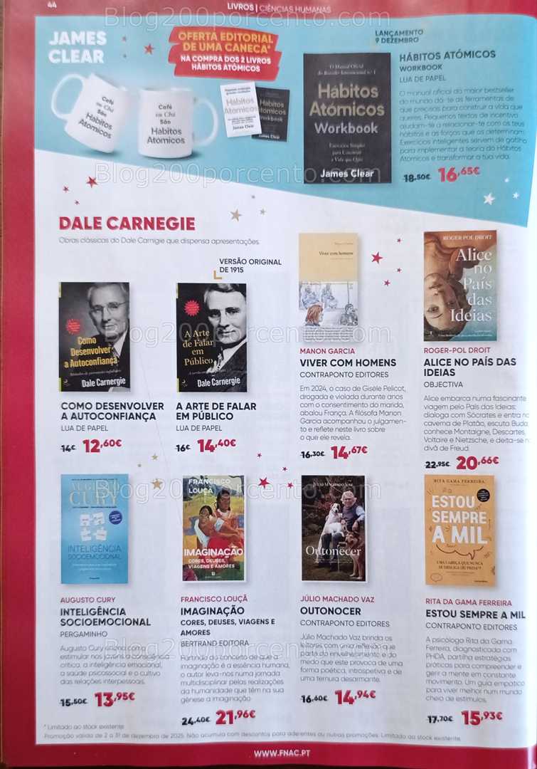 Antevisão Folheto FNAC Natal Livros e Entretenimento Promoções até 31 dezembro