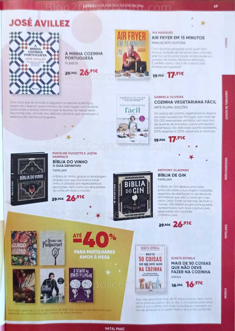 Antevisão Folheto FNAC Natal Livros e Entretenimento Promoções até 31 dezembro