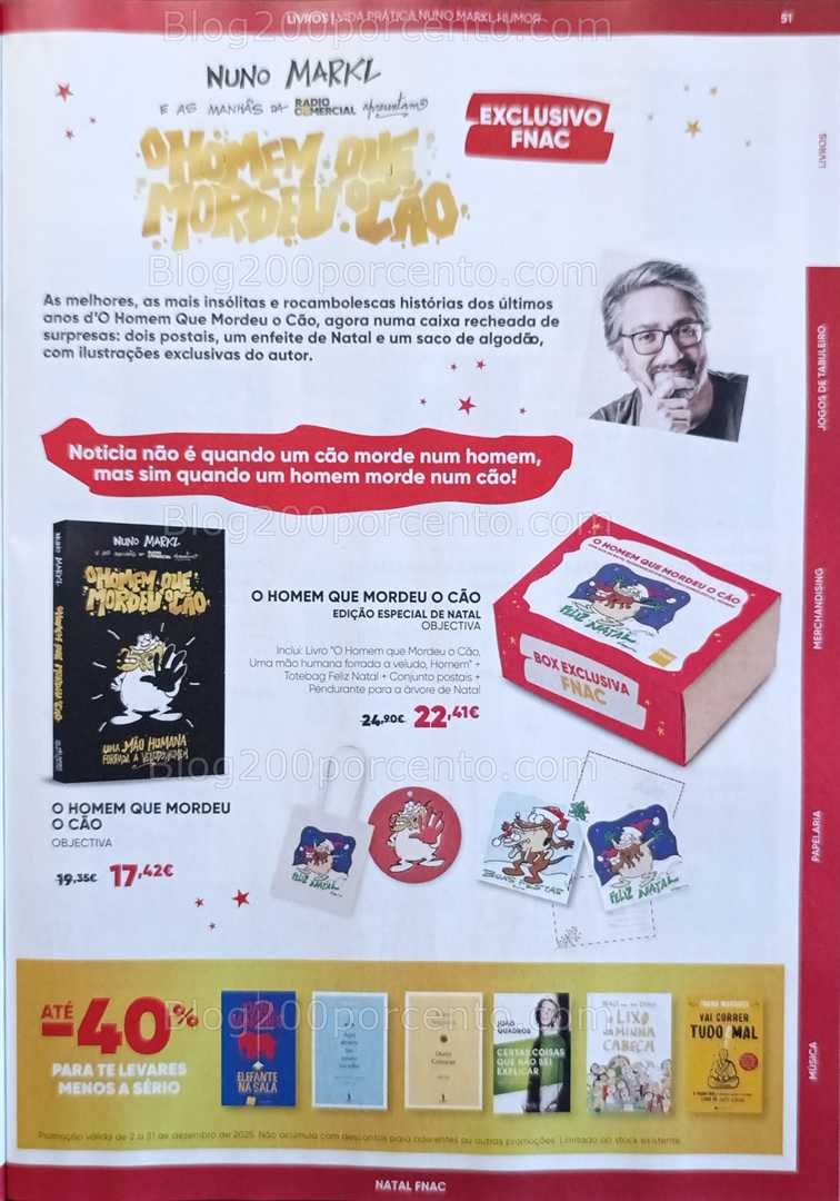 Antevisão Folheto FNAC Natal Livros e Entretenimento Promoções até 31 dezembro